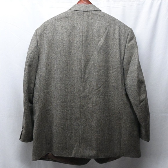 Jean-Paul Germain 50R Brown Tweed 2 Button Blazer Jacket Sport Coat - Picture 10 of 10